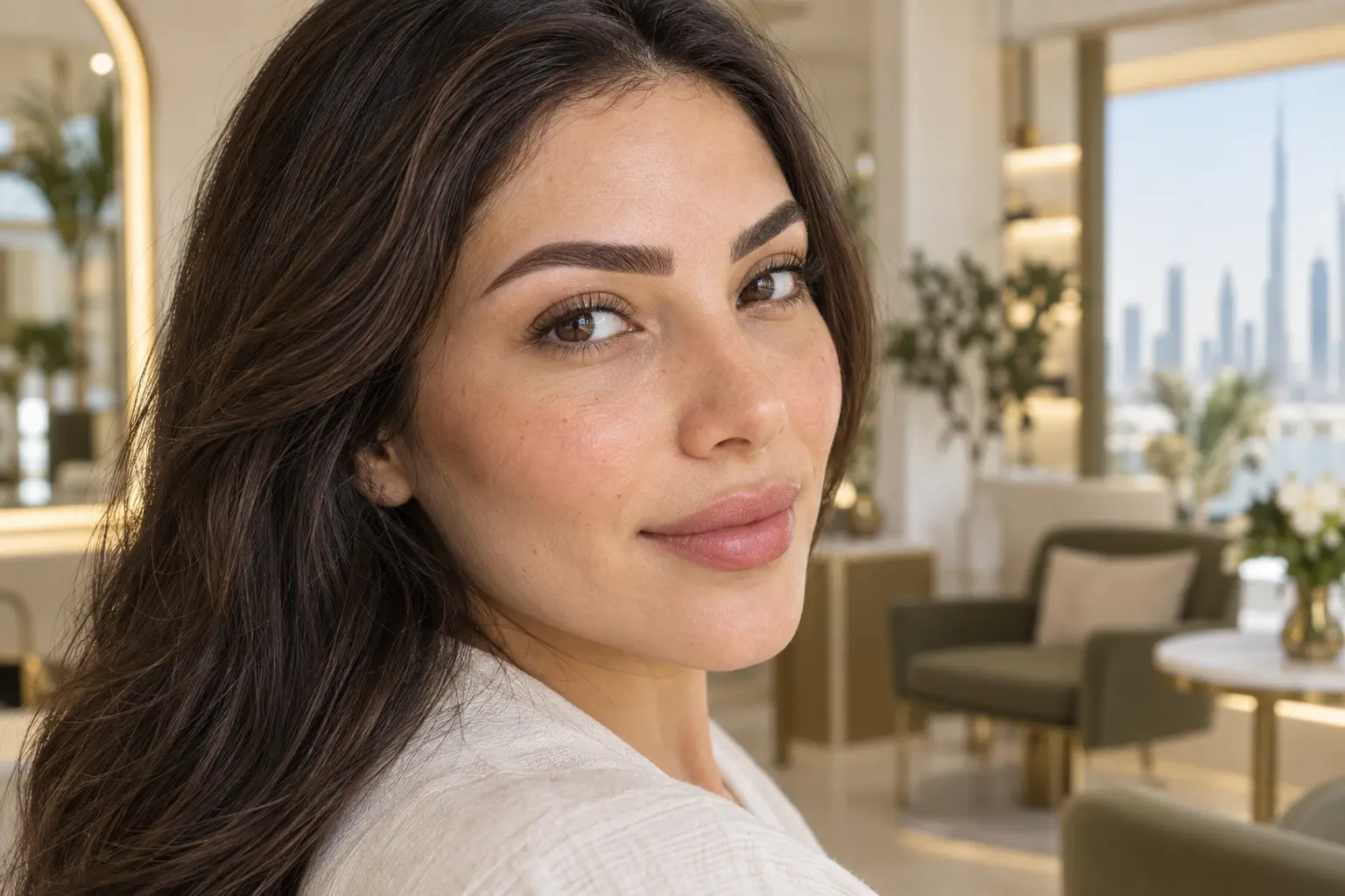 Natural glowing skin result