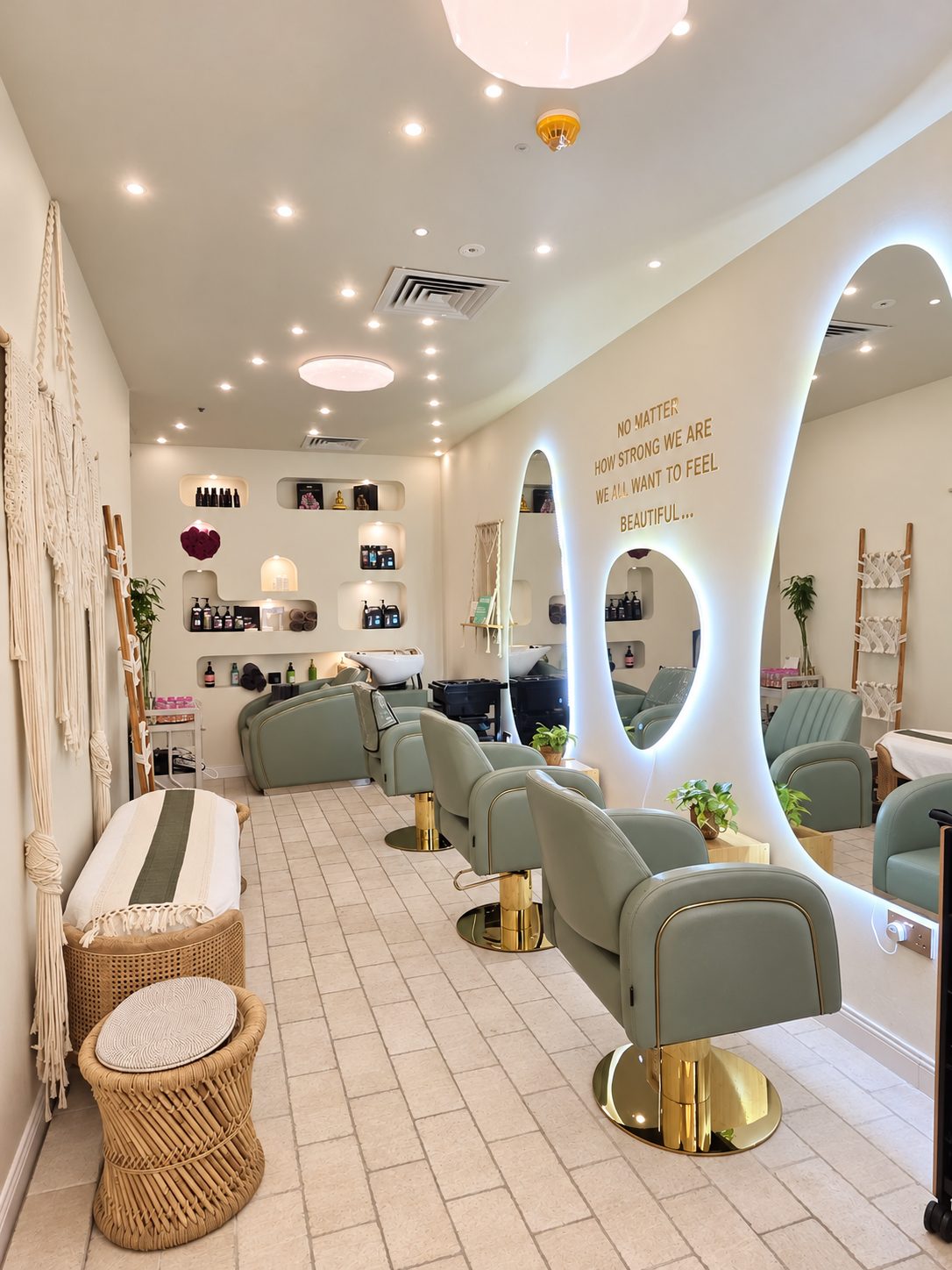 Inside BellaPharma: styling chairs and mirrors